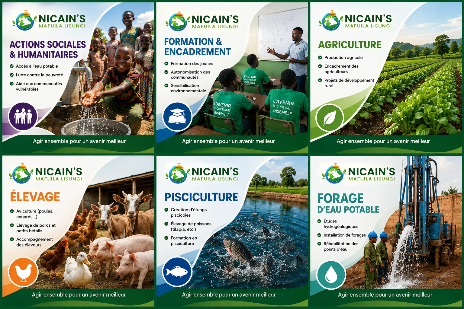 Synthese des activites de Nicain's Mafuila Lisungi
